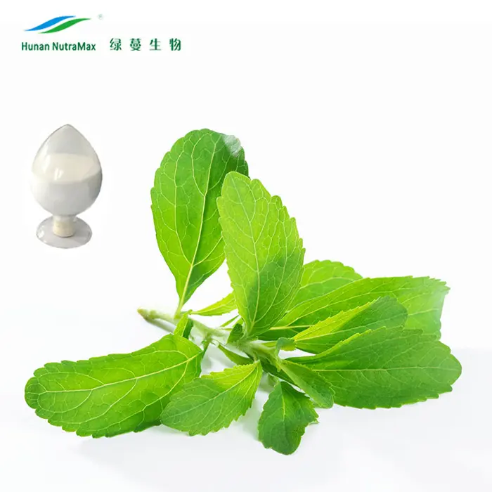 Commerci all'ingrosso Rebaudioside A 30% 60% 97% 98% 99% estratto di foglie di Stevia biologico