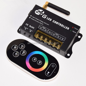 2,4G контроллер LED RGB полноцветный контроллер DC12-24V беспроводной колеса сенсорный пульт дистанционного управления для цветных (RGB) светодиодных лент RF201 - Product Image 2