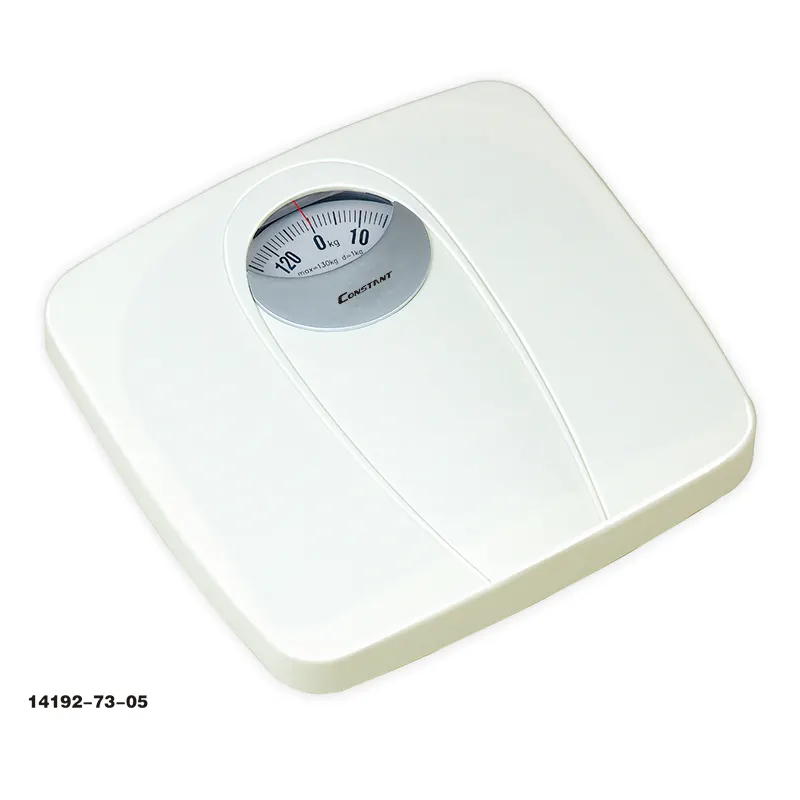 Constante-73 130 kg/286lb estilo moderno del OEM de fábrica de superficie de plástico cuerpo baño mecánica personal escala de peso