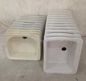 红色棕色谷物厨房水槽台面，人造厨房水槽 - Product Image 6