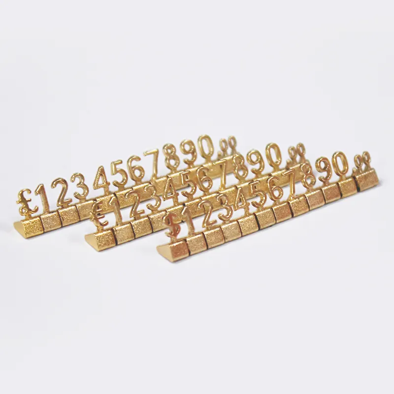 Роскошный 3D мини металлический стеллаж Регулируемая цена бирка золотые металлические кубики для ювелирного магазина дисплей