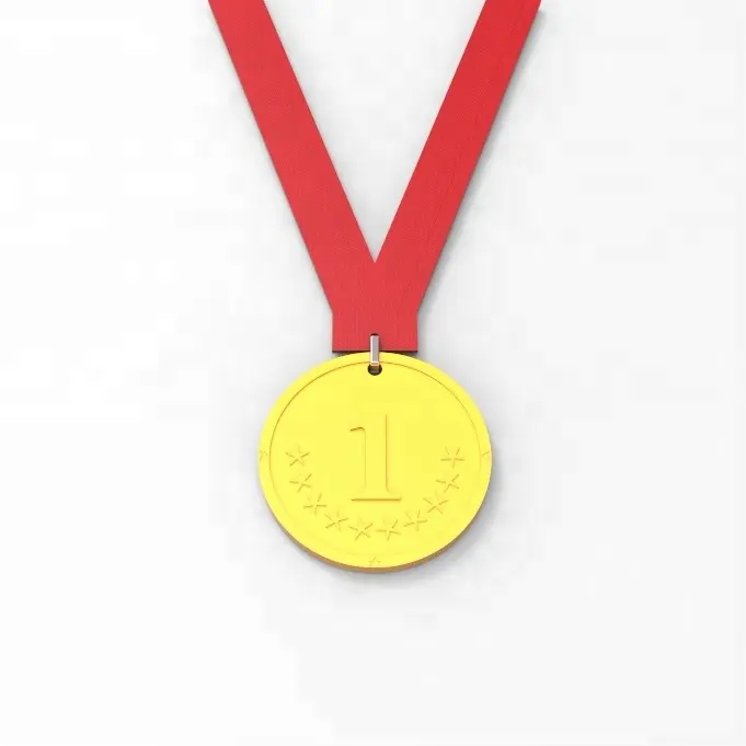Mainan berlari silikon medali medali penghargaan olahraga maraton logam murah kustom untuk anak-anak