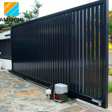 Eco Friendly House Main Aluminum Automatic Motorized Sliding Gate