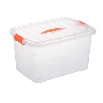 Caja de almacenamiento de plástico transparente grande para niños, juguete para niños, muestra gratis, impermeable