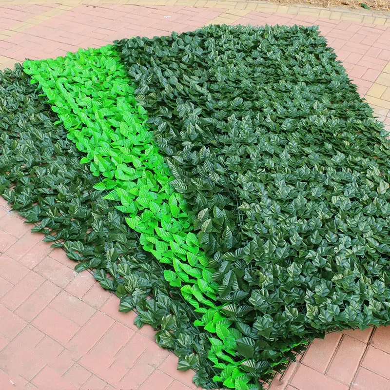 Artificial Leaf Fence Hedge Wall Outdoor Garden Fence Decoration Privacy Screen Protect Ivy Fence Vertical Courtyard Hedge FENC