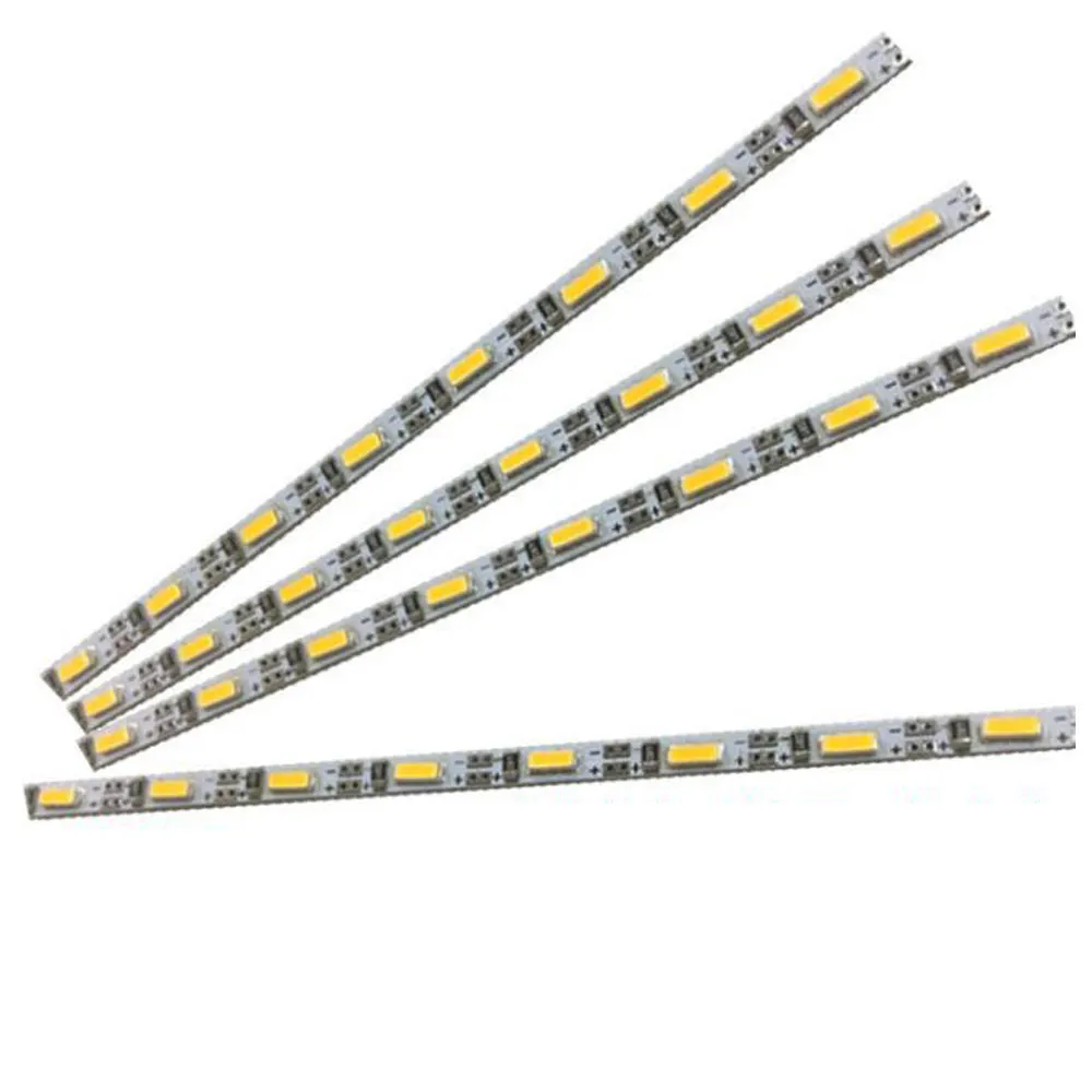 Hard Rigid Bar light DC12V 100cm 72 led SMD 7020 Aluminum Alloy Rigid Led Strip light For Cabinet / Jewelry Display