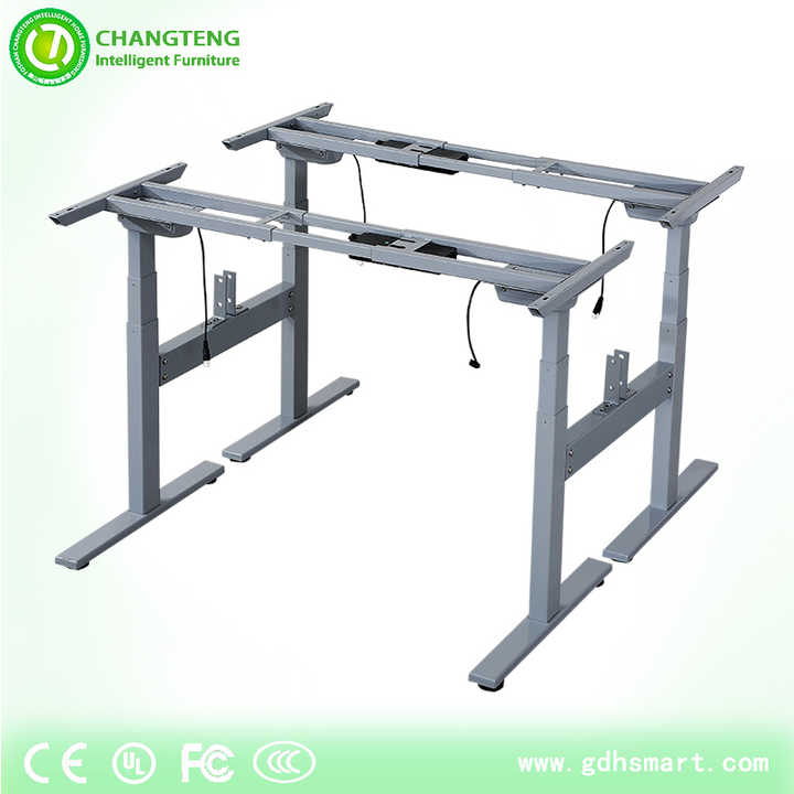Tinggi Adjustable Meja Bingkai Wajah untuk Wajah Workstation Adjustable Kaki Meja dengan Linear Actuator Duduk Berdiri Meja Bingkai Logam Kaki