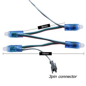 WS2811 IC RGB 12 мм полноцветная светодиодная лента 12 в светодиодный пиксельный модуль водонепроницаемый IP68 точечный светильник - Product Image 5