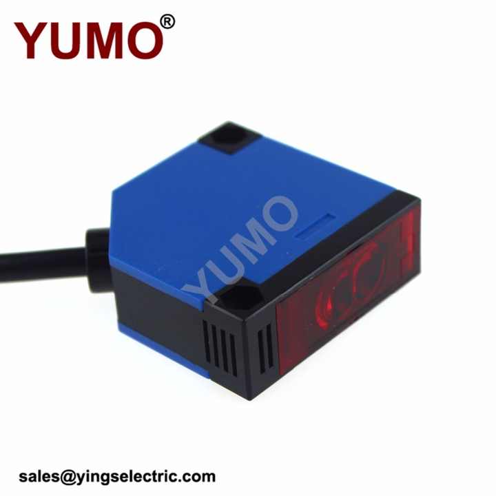 YUMO G50-3B4PC Detection Infrared Square Photoelectric Switch Sensor with Mirror