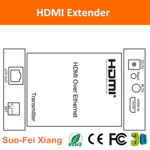 HDMI 120 m 网络矩阵扩展器，通过 Cat5e/6 通过 TX 发送器和接收机 - Product Image 2