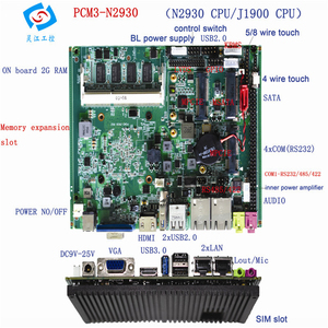 Intel Celeron CPU N2930 Mainboard LVDS VGA 1xHDMI 3 Display 4GB RAM Win7 Win 10 Linux <strong>System</strong> 3.5&quot; Industrial Motherboard - Product Image 2