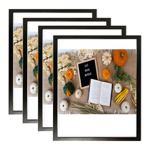 Ön yük kolay açık yapışkanlı çerçeve posteri/resim çerçevesi 8.5x11 inç, siyah alüminyum çerçeve - Product Image 2