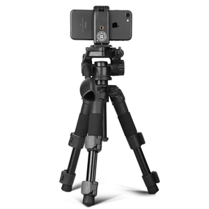 QZSD Q166S yeni ürün 20 ''ABS alüminyum DSLR Tripod makro ile ABS kolu kafa çevirme bacak kilidi ve alaşım tüp