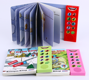 儿童儿童硬封面教育声音音乐书板书定制印刷服务，带标志胶印 - Product Image 1