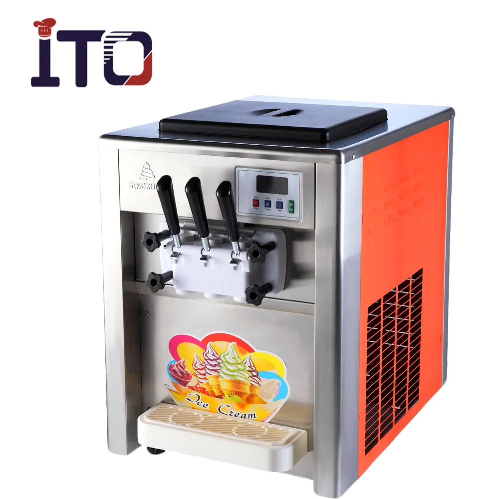 RB-818T Table Top Máquina de Frozen Yogurt Comercial/Máquina de Creme Macio Gelo