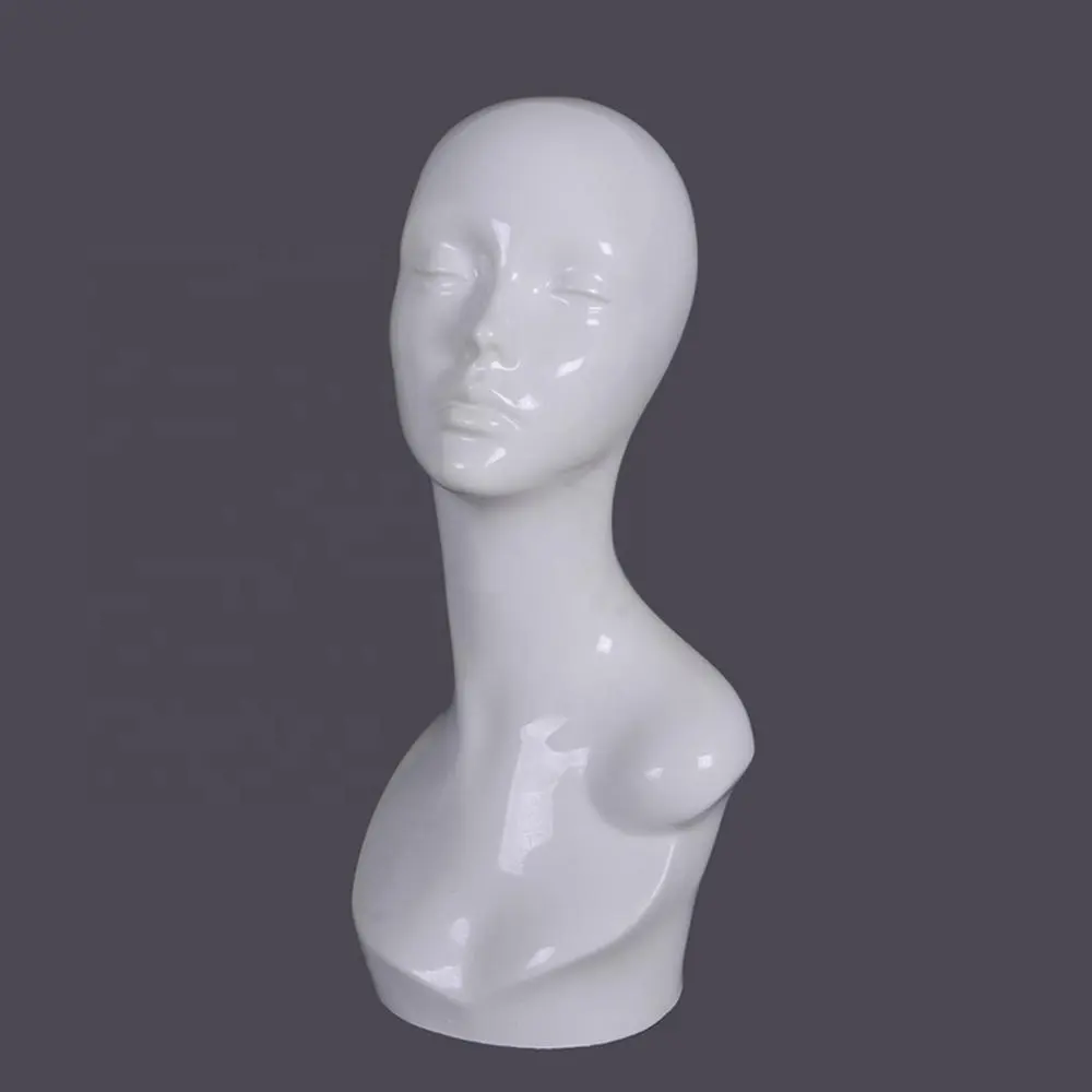 Echt menselijk haar mannequin hoofd lange hals mannequin hoofd pruik hoofd