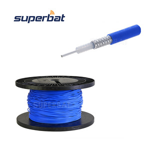 RG405 kalaylı bakır örgü dış iletken ve mavi FEP ceket yarı sert kablo ile 0.086 ''yarı esnek koaksiyel kablo - Product Image 2