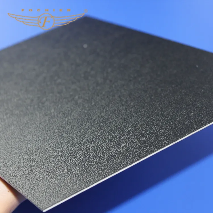 Acrilonitrile-butadiene-Stirene plastica colorata foglio con texture di plastica nera 1mm abs