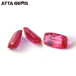 Sintético #5 rectángulo forma corte rubí rojo corindón piedra precios