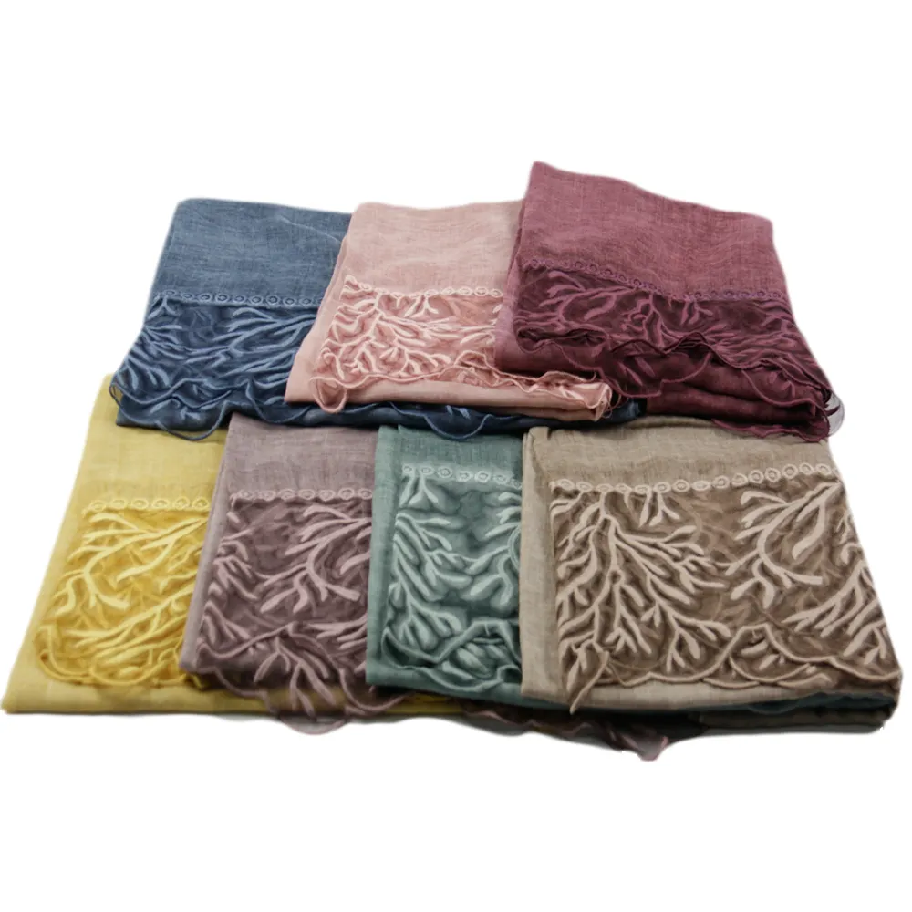 100% extensible de polyester de tricot écharpe de printemps été automne écharpe pour les femmes