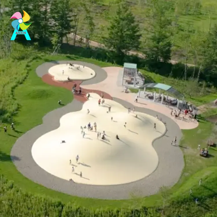 Nuovo progetto Fuwa Fuwa dome bambini e adulti gonfiabile jumping cloud/cuscino da salto per parco all'aperto