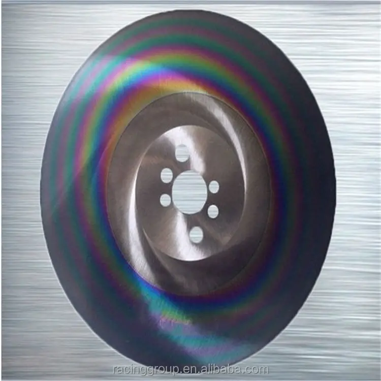 TiAlN circular saw disc for cutting extra hard steel
