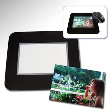 Hochwertiges Mauspad mit Fotofenster-Einlage Pad Mouse Custom ized Rubber Picture Photo Frame Insert Mouse Mats