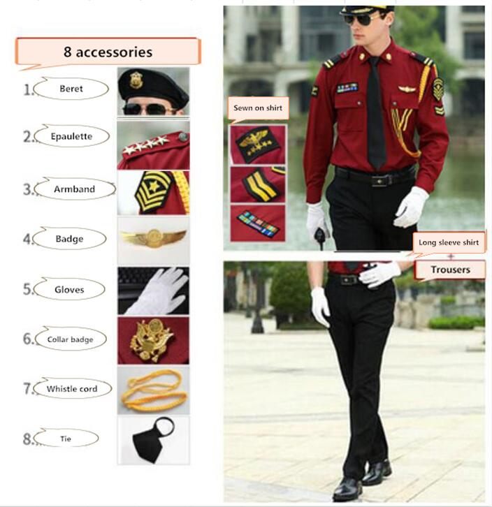 Tailleur chemise manches longues + Béret + Epaulette 3