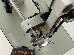 Máquina etiquetadora de hilo de algodón TM2001, máquina etiquetadora neumática de 2 hilos para tejer 1 hilo, cadena para máquina etiquetadora de calcetines - Product Image 3