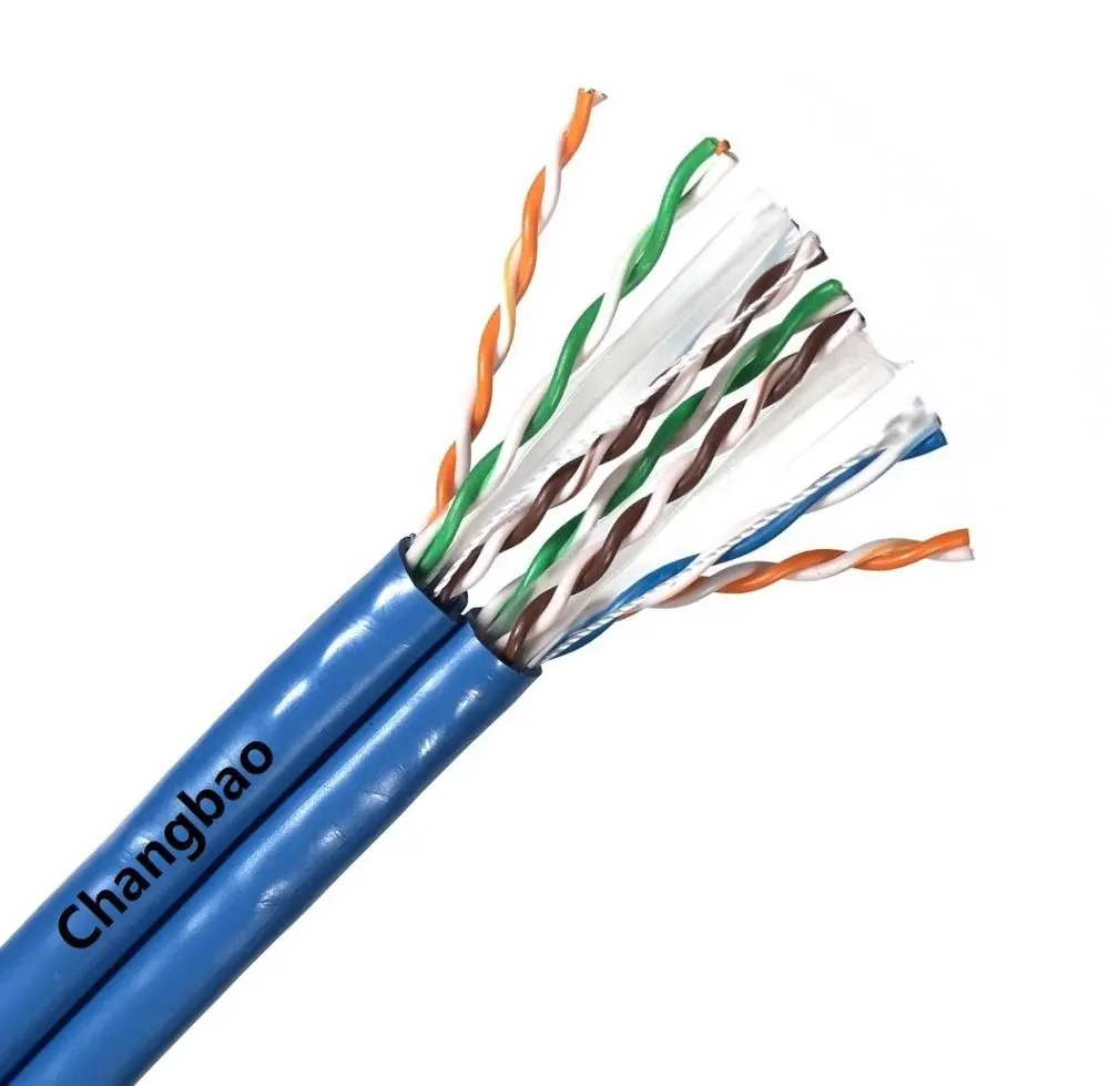 Cat 6 cavo ethernet In Rame Conduttore di Cat6 UTP o FTP Siamese cavo di Comunicazione