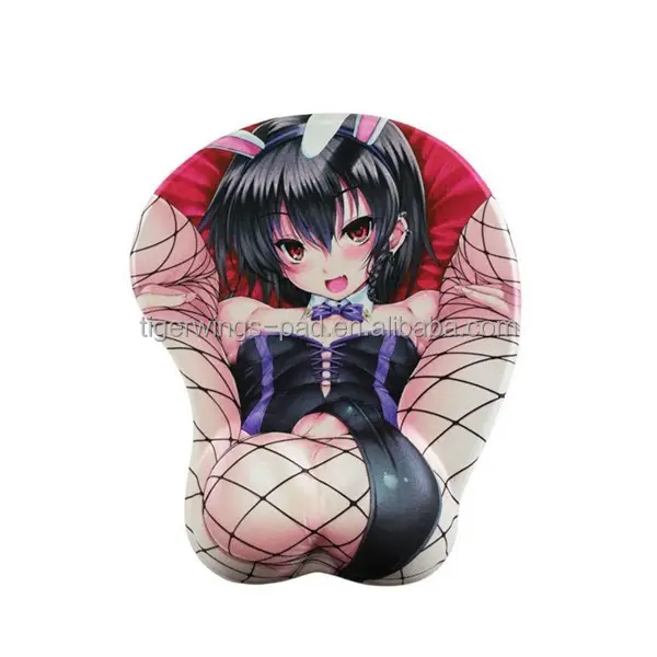 Tigerwings hot sale cartoon sexy boob gel computer gaming mouse pad
