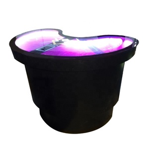 定制 DJ 计数器 LED 不规则形状弯曲的前台办公桌 - Product Image 2