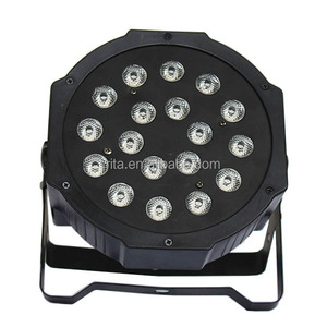 18*3วัตต์ Par LED RGB DMX 512ดีเจเวทีแสงย้ายหัวแสง; 6R6G6B(3วัตต์ Led) - Product Image 1