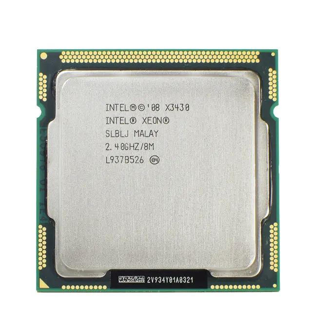 CPU Desktop Intel Xeon X3430 Quad Core 2.4GHz LGA1156 8 mb di Cache 95W