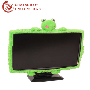 17&quot;-23&quot; Cartoon Bear Shape Decoration Screen Cover Portable <strong>Computer</strong> Dust Cover Bear Toy Plush <strong>Computer</strong> Cover With <strong>Elastic</strong>