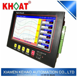 KH800G:Super-Thin 8 Channels Ethernet <strong>TCP</strong>/<strong>IP</strong> Paperless Recorder with USB ,TF Data Saving, RS485 Communication - Product Image 2