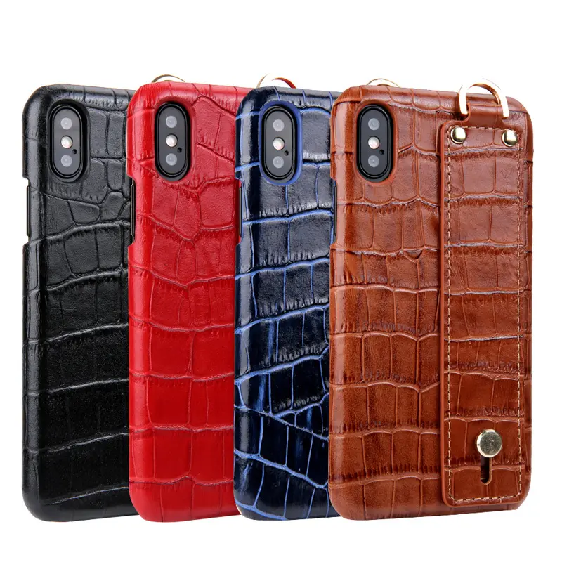 100% véritable cuir de crocodile fait à la main élégant Premium pour iPhone 15 Pro Max étui de téléphone portable