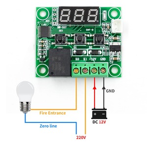 W1209 DC 12V calor genial temperatura termostato Digital interruptor de control de temperatura controlador de temperatura termómetro thermo controlador