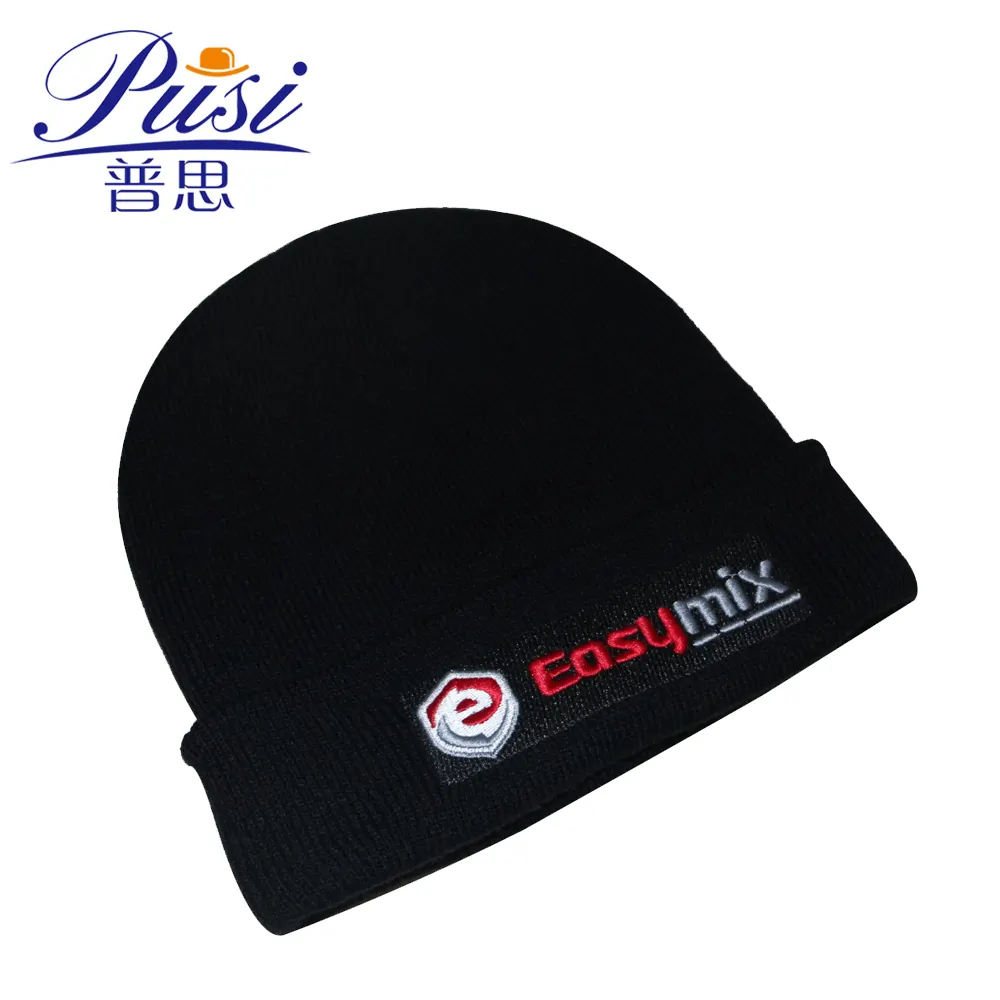 Chapeau d'hiver personnalisé 100%, pour homme et femme, bonnet tricoté avec logo brodé, en acrylique, crochet, vente en gros, livraison gratuite