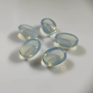 6x8mm סינטטי מונסטון סגלגל צורת זכוכית חן קרושון