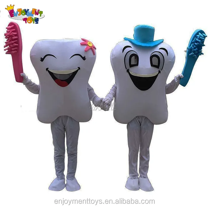 Costumi della mascotte del dente di peluche personalizzati CE di divertimento per adulti
