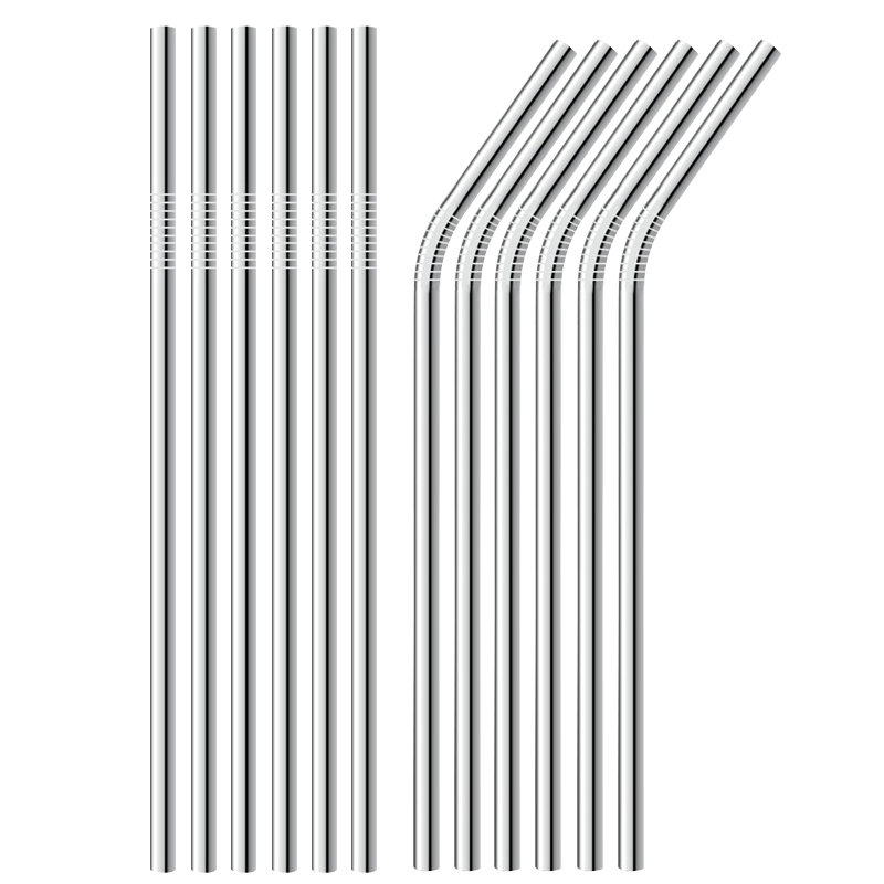 stainless steel straw in 6mm*21.5cm