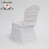 The factory price banquet white back ruffled spandex chair coverPopular