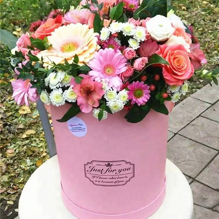 Factory wholesale high quality round flower box