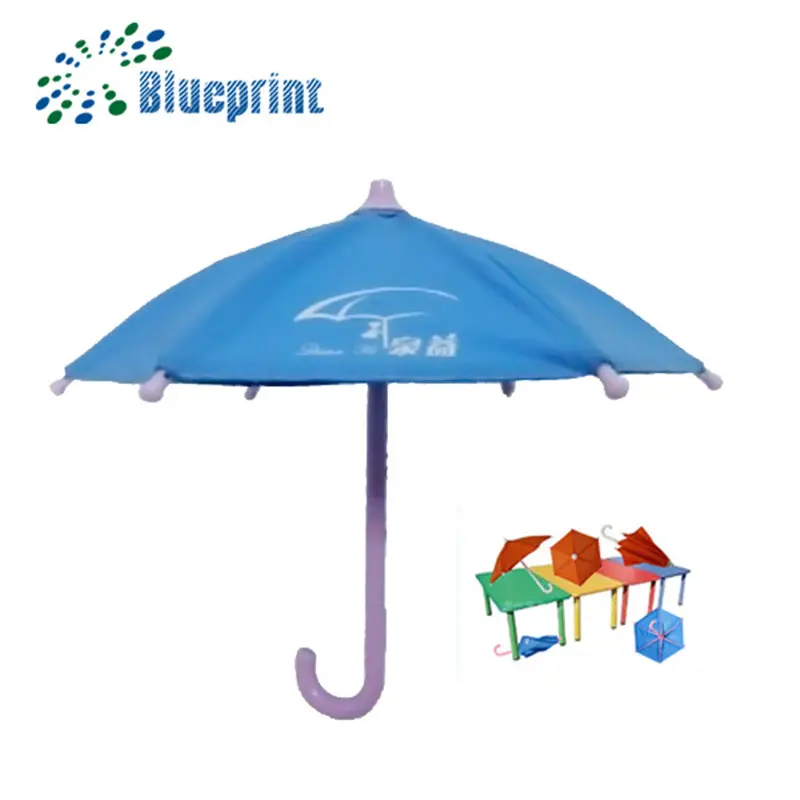 Mini tamanho 5 polegadas brinquedo guarda-chuva para decoração