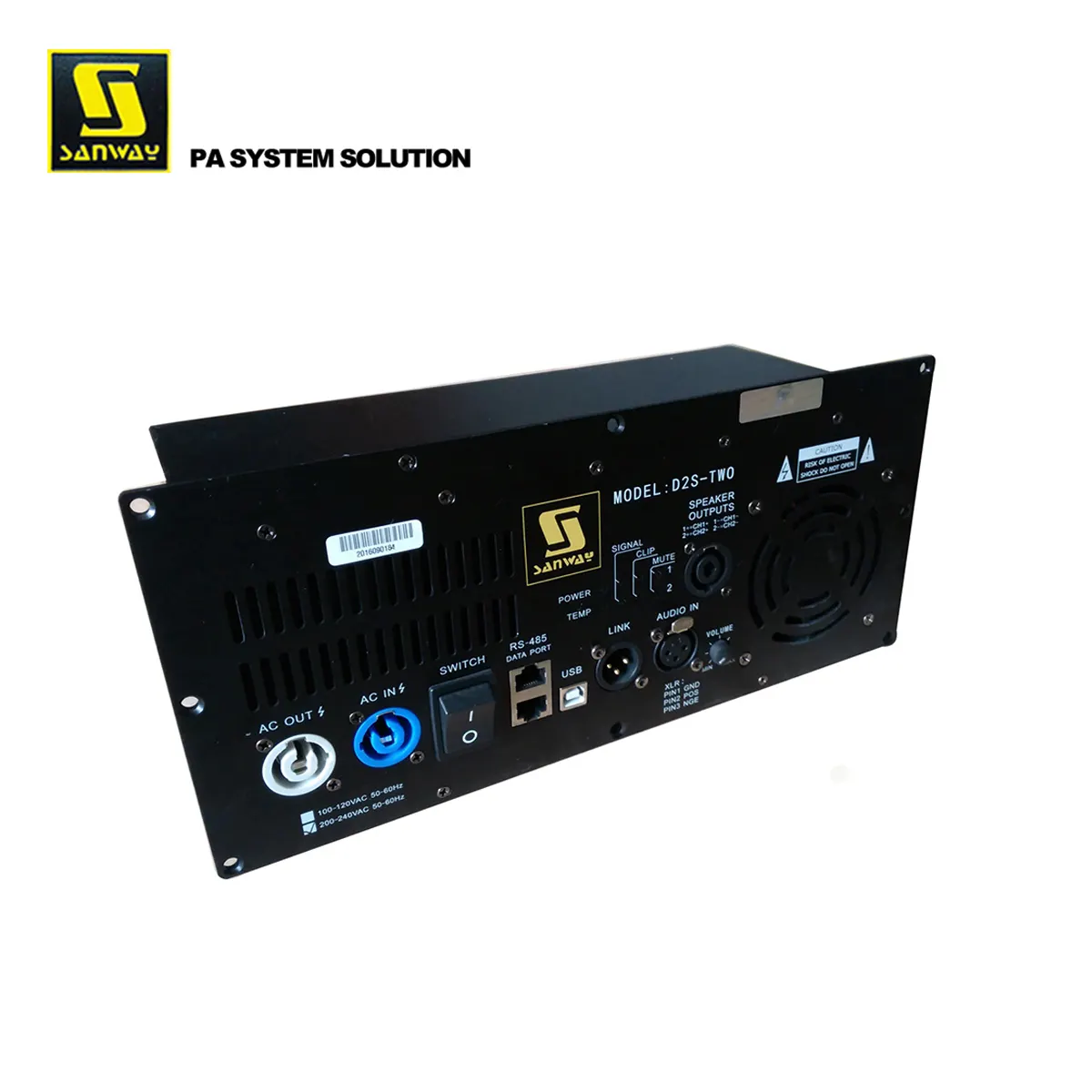 D2S 2 Channel 900W DSP Class D Amplifier Module for Cabinet Box