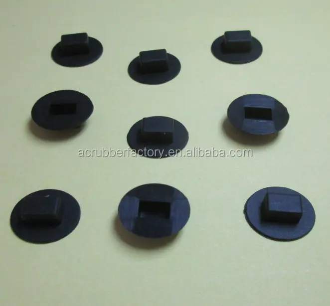Capuchon de bouton en caoutchouc silicone, 2 pièces, rectangulaire et carré et elliptique, capuchon carré pour tuyau en acier
