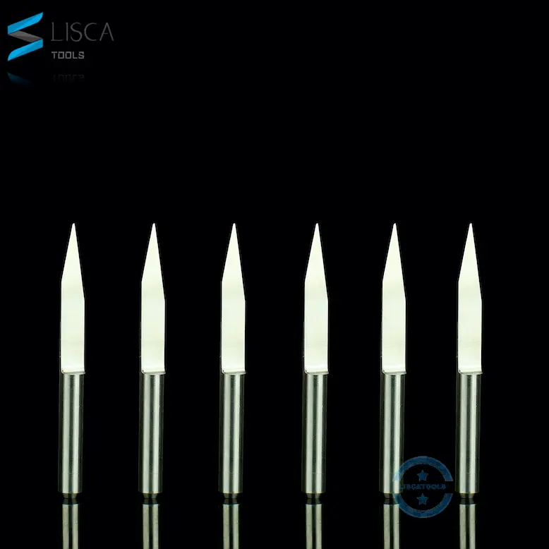 Punte per incisione in carburo PCB a forma di V da 3.175mm/taglierina per Router di legno affilata all'ingrosso