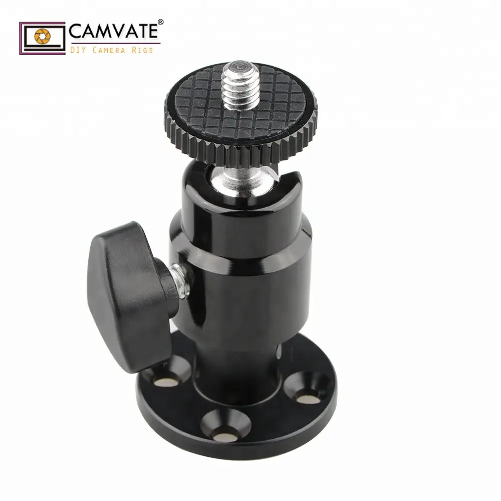 CAMVATE 1/4"-20 Mini Ball Head Wall Ceiling Mount for Monitor CCTV DVR Home Installation Surveillance System