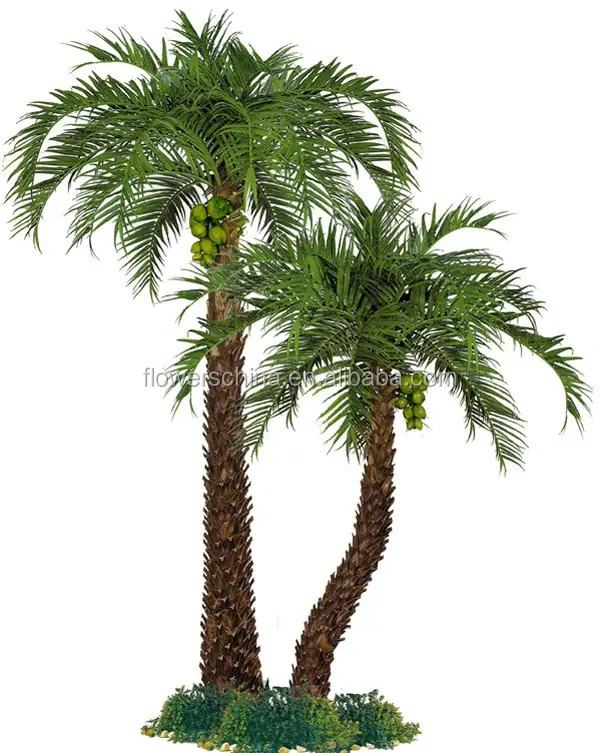 2018 árvore de palmeira de côco artificial falsa de plástico, venda quente